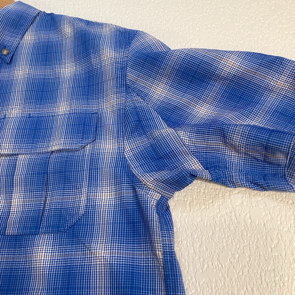 Duluth Trading Men's Armachillo Short Sleeve Plaid Shirt Small Cool Style 13265 - Picture 4 of 8